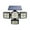 B, variante sur Boovnll Lumières Extérieures, Lumières à Détecteur de Mouvement avec Télécommande, 4 Têtes de Sécurité Led Floo-D, Ip65, Éclairage Mural Grand Angle 270°