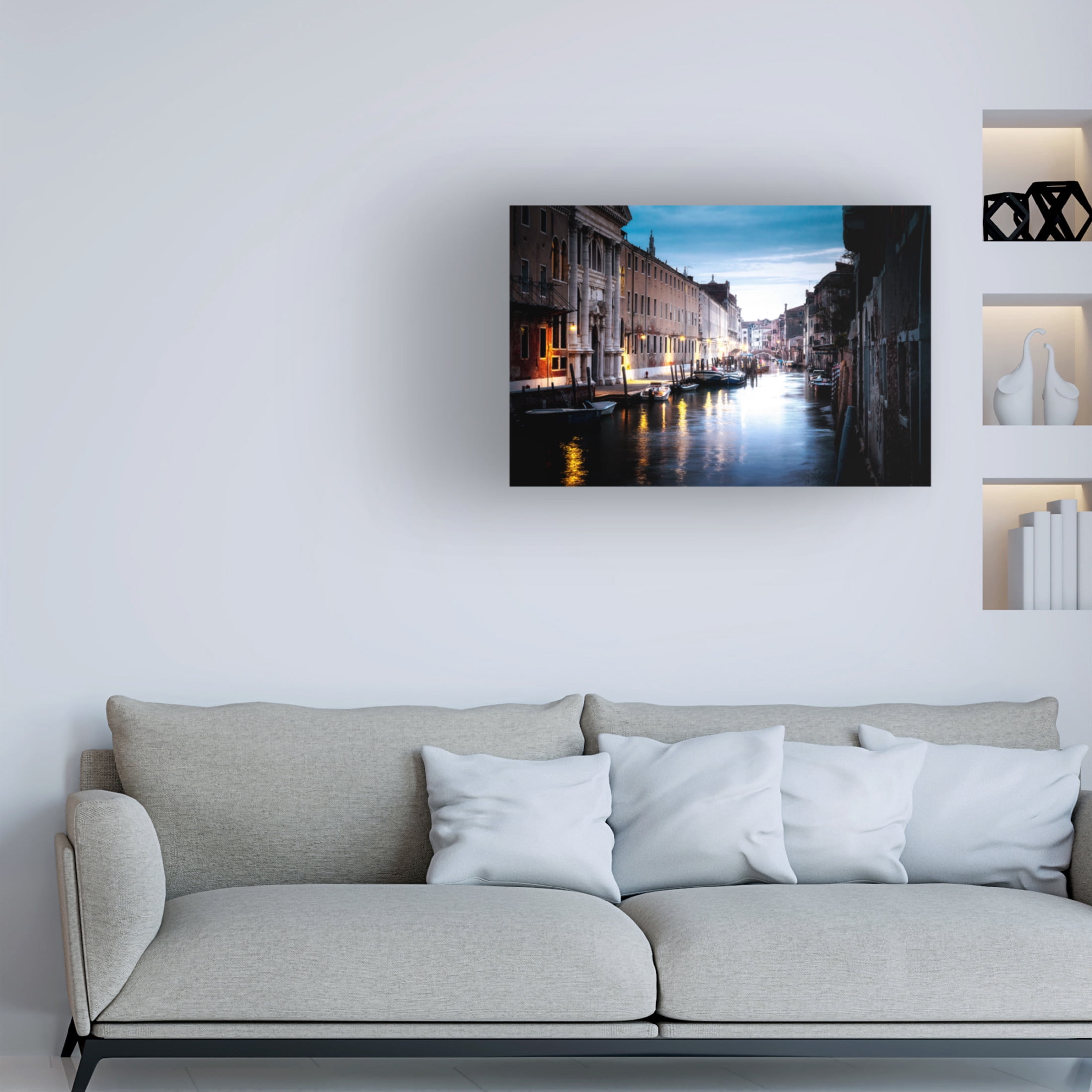 Trademark Fine Art Yoshikazu Endo Venice night Canvas Wall Art