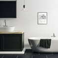 thumbnail image 2 of Stupell Industries I Like Big Tubs Bathroom Joke Black White Word Parody Framed Wall Art Design by Becky Thorns, 16" x 20", Black Framed, 2 of 7