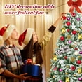 thumbnail image 3 of Patiojoy 6FT Artificial Hinged Christmas Pines Tree Snow Flocked Decoration Tree, 3 of 8
