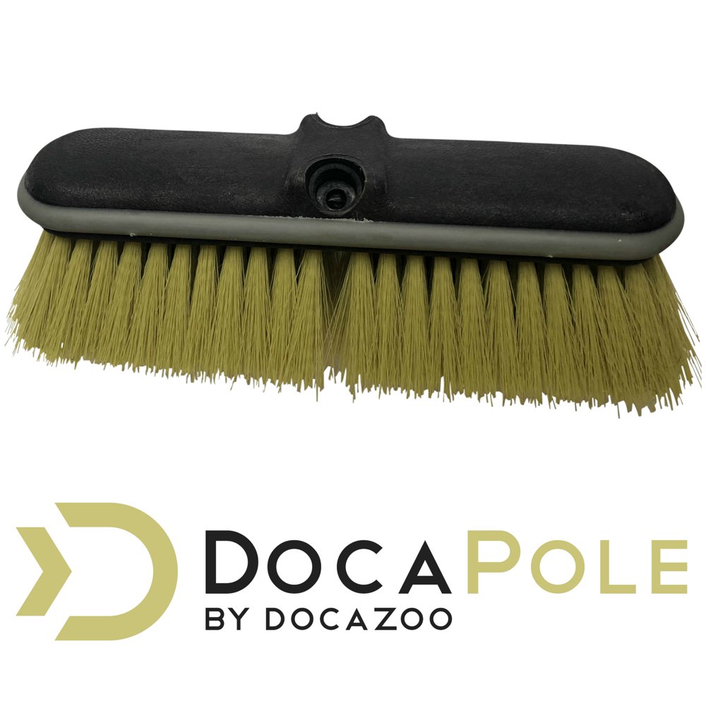 DocaPole Medium Bristle Deck Brush and Scrub Brush Extension Pole