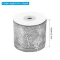 thumbnail image 2 of Uxcell 2-1/2" x 10 Yard Sheer Ribbon, Organza Sheer Ribbon for Gift Wrapping Wedding Birthday Decoration Silver, 2 of 6