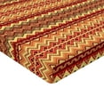 thumbnail image 2 of Ambesonne Abstract Fitted Sheet, Aztec Folk Ornament, Twin Size, Orange and Yellow, 2 of 3