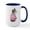White/Navy Inside, variant on CafePress - Girly Schnauzer Large Mug - 15 oz Ceramic Large White Novelty Mug