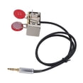 thumbnail image 1 of Morse Code Keyer, Small Sturdy CW Morse Code Key Brass Resin Portable Easy To Use  for Camping, 1 of 7