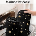 thumbnail image 5 of Black Gold Star Pattern Bathroom Rugs Mat,Non Slip Microfiber Bathroom Rug,Rubber Backing,Soft Bathroom Mats for Bathroom Floor,Tub and Shower,17x27in(43x68cm), 5 of 5
