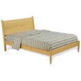 thumbnail image 6 of Camaflexi Mid Century Platform Bed Wood Panel Bed Frame with Headboard, Full, Scandinavian Oak, 6 of 12