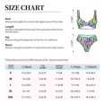 thumbnail image 4 of Kdxio Graffiti Pineapples Print Women's 2 Piece High Waisted Wrap Spaghetti Strap Summer Swimsuit Bikini Set-, 4 of 7