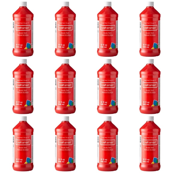 Craft Smart 32oz. Acrylic Paint, 12 Pack