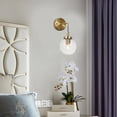 thumbnail image 2 of Bethel International Wall Sconce Brass Iron & Glass, 2 of 4