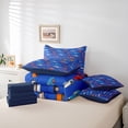thumbnail image 6 of Castle Fairy Boys Cartoon Car 7-Piece Full Bedding Set, Transportation Theme Lightweight Fitted Flat Sheets, 6 of 8