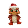 thumbnail image 4 of Figura de dragón de decoración navideña, lindo juguete navideño, estatua decorativa de dragón para Estilo E, 4 of 9