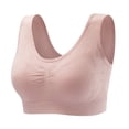 thumbnail image 2 of Women's Ruched Sports Bras Padded Workout Tops Medium Support Crop Tops, 2 of 7