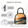 thumbnail image 4 of KLL Serene Ocean Sunset for Insulated Lunch Bag- Leakproof Cooler Tote Bag Organizer for Women & Men - Reusable Lunch Box for Office Picnic Hiking Beach-One Size, 4 of 6
