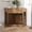 Natural Walnut, variant on CQSXDA Space-Saving 44.6 Inch Corner MDF Dog Crate Furniture for Indoor Use, Decorative Kennel End Table with Storage Fluted Drawer Drawers, White