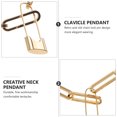 thumbnail image 2 of 1pc Woman Lock Pendant Necklace Clavicle Chain Simple Vintage Chain Necklace, 2 of 6