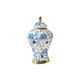thumbnail image 1 of Jarrón de cerámica artesanal de porcelana azul y blanca para dormitorio. M, 1 of 9