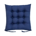thumbnail image 7 of Square Seat Cushion, Chair Cushion, 16X16 In, Thick Brushed Fabric, Tie Straps, Royal Blue, Office Chair, Desk Chairs, Home Workspace, 1 Pc, 7 of 7