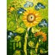 thumbnail image 1 of Pintura de diamante (DB3197) Girasol 5D DIY Cuadro de paisaje de diamantes de imitación cuadrados 30x40cm Hugtrwg Para estrenar, 1 of 1