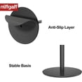 thumbnail image 6 of NIFFGAFF Toilet Paper Holder Stand Storage: Freestanding Stainless Steel Roll Holder with Reserve Function, Toilet Accessory Containers， Inverted L-shape, Black, 6 of 7