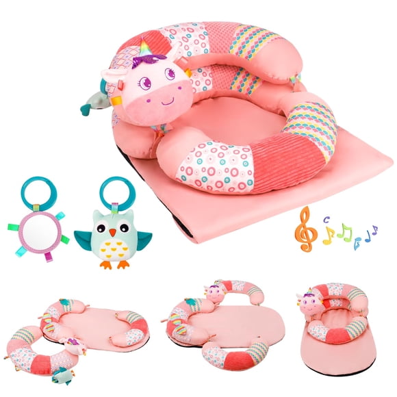Asiento de suelo Blublu Park Sit Me Up con almohada de apoyo para bebés