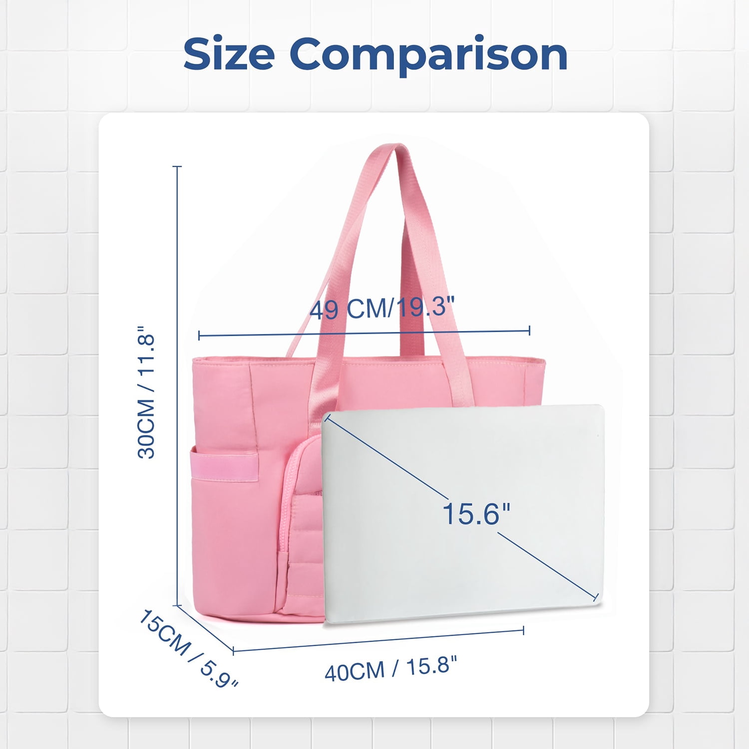 Gynky Tote Bag for Women, Gym Bag Multi-Pocket Lightweight Duffel Bags Puffy Yoga Mat Bag with Compartments, Quilted Large Nurse Shoulder Handbag Yoga Bag Travel Duffle for Work Dance Sports