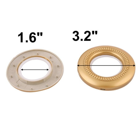 Bedroom Plastic Circle Window Curtain Rod Hanging Eyelet Ring Dark