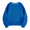 thumbnail image 2 of Crewneck Sweatshirts for Men Fleece Lined Casual Long Sleeve Pullover Shirts Basic Solid Color Loose Comfort Warm No Hood Sweatshirt Tops, 2 of 6