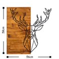 thumbnail image 3 of Skyler , Dewood - Walnut Black Decorative Wooden Wall Accessory, 3 of 4