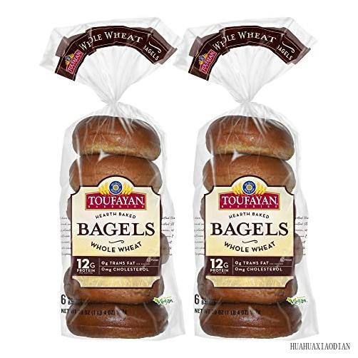, Whole Wheat Bagels 12G Protein 7G Fiber Vegan Cholesterol