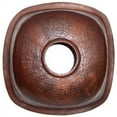thumbnail image 2 of Rounded Weathered Hammered Copper Bar Sink, 2 of 3
