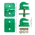 thumbnail image 6 of KFFKFF 3/8" Hooks for Tractor Bucket, 2 Pack, Constructed from Grade 70 Forged Steel, Bolt-On Grab Hooks with Heavy Duty Mount and Backer Plate, Can Withstand up to 15,000 Lbs, 6 of 9