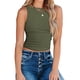 thumbnail image 1 of Camiseta sin mangas para mujer, cuello redondo, tejido, espalda abierta, chaleco sin espalda para uso de verano, 1 of 6
