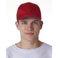 thumbnail image 1 of UltraClub 8121 Adult Classic Cut Cotton Twill 6-Panel Cap - Red - One Size, 1 of 2