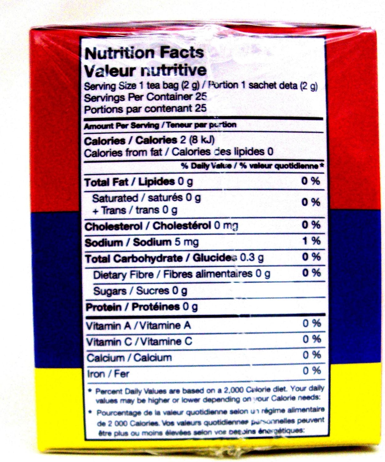 West Indian Pride Ginger and Honey Herbal Tea, 25 x 2 g tea bags