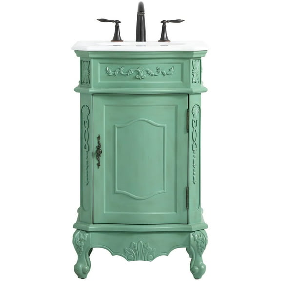 Elegant Lighting Vf10121-Vw Danville 20" Free Standing Single Basin Vanity Set - Vintage