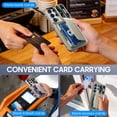 thumbnail image 6 of Oupeigar for Samsung Galaxy S26 Ultra Case Wallet RFID with Lanyard,Cards Holder,Camera Cover,Edge Raised,Rugged Silicone Phone Case-Titanium, 6 of 8