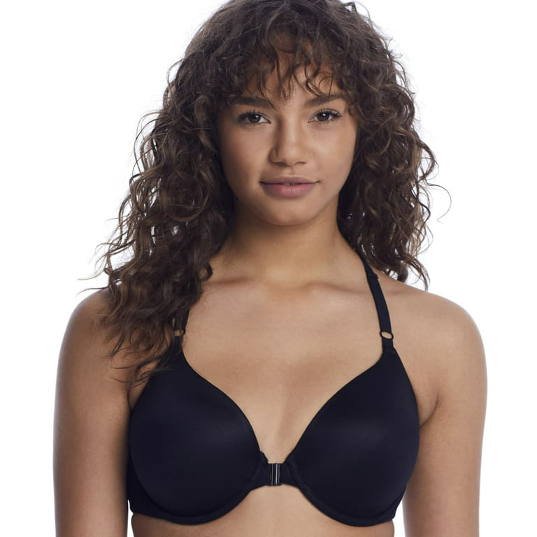 REVEAL Black The Perfect Support Front Close T-Shirt Bra, US 44D