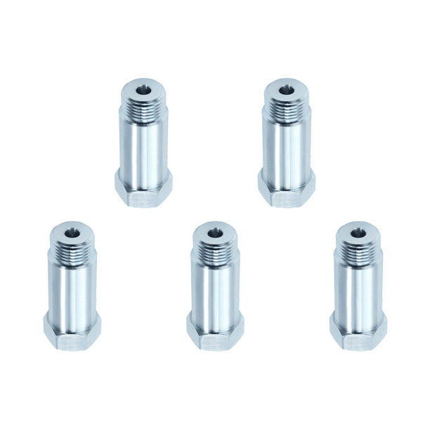 5 Uds 55mm M18 X 1 Adaptador Tapón para Coche Lambda O2 Sensor Oxígeno Espaciador Extensor