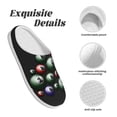 thumbnail image 5 of Lsque Happy New Year Pattern Womens Comfort Cotton on Scuff With Memory Foam and Anti-skid Sole Slipper-37/38, 5 of 7