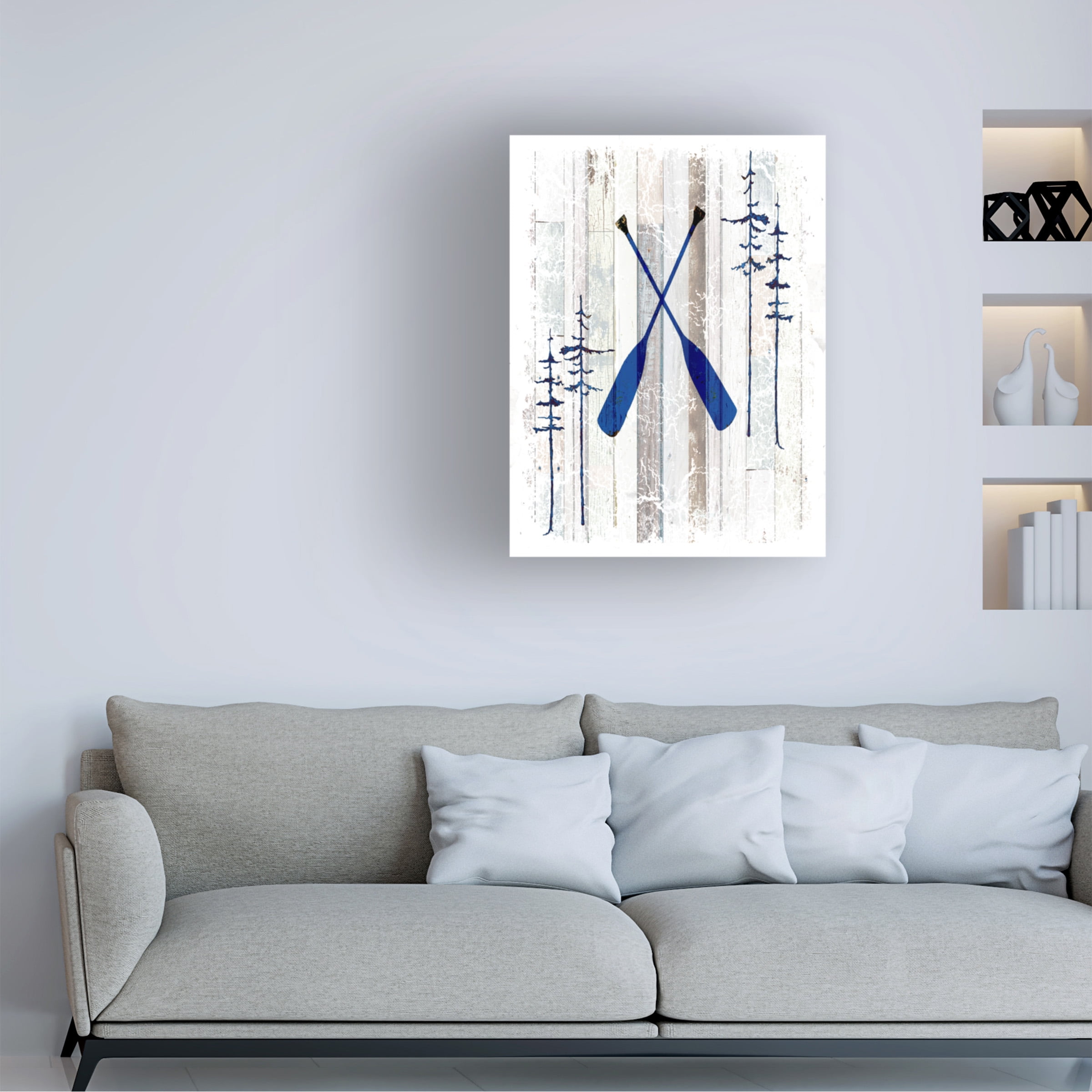LightBoxJournal 'The Blue Moose - Oars' Canvas Art
