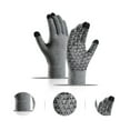 A Pair of Gloves Gray Acrylic USB Heated Gloves Winter Warm Heated