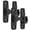 Black, variant on Door Latch Lock 2 Pack Zinc Alloy, No-Drill or Screw Mount, Anti-Theft Snap Lock for Bathroom, Black/Silver