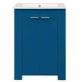thumbnail image 3 of Sink Vanity Cabinet, Melamine, Blue Navy White, Modern Contemporary Urban Design, Hotel Bedroom Bathroom Master Suite Guest, 3 of 10