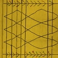 thumbnail image 1 of Ahgly Company Machine Washable Indoor Square Oriental Yellow Industrial Area Rugs, 3' Square, 1 of 4