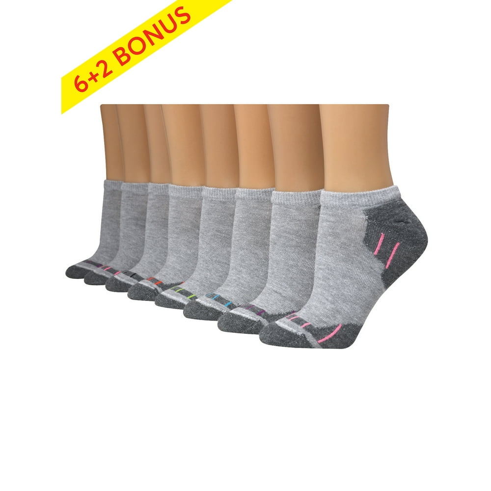 Hanes Hanes Womens' Sport Cool Comfort No Show Socks, 6+2 bonus pack