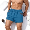 thumbnail image 6 of Bovxnpu Mens Casual Shorts Beach Running Sports Shorts, Men's Solid 3 Inch Athletic Shorts With Elastic Waist For Gym Beach Fitness Shorts, 6 of 9