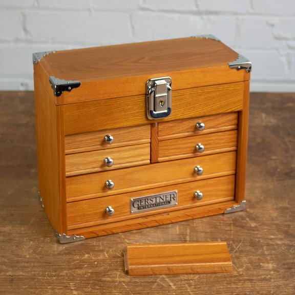 Gerstner International - GI-T10 Red Oak 6-Drawer Mini Max Chest