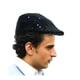 thumbnail image 1 of Gorra plana Dress Up America con lentejuelas para taxista color negro, 1 of 2