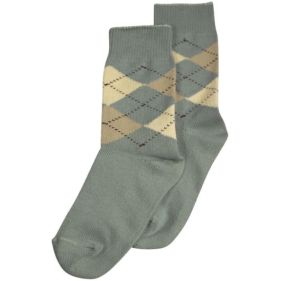 Tic Tac Toe - Big Girls' Argyle Sock 31869-X-Large (blue argyle)
